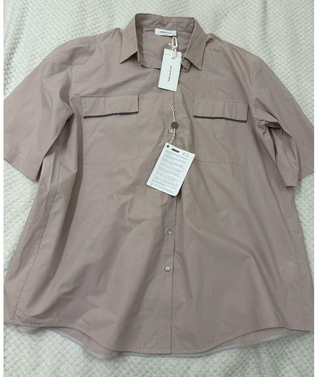 FABIANA FILIPPI Розовая хлопковая рубашка, фото 2