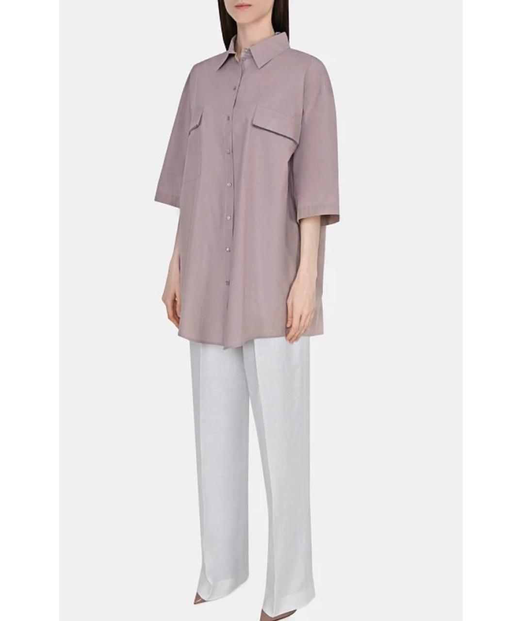 FABIANA FILIPPI Розовая хлопковая рубашка, фото 8