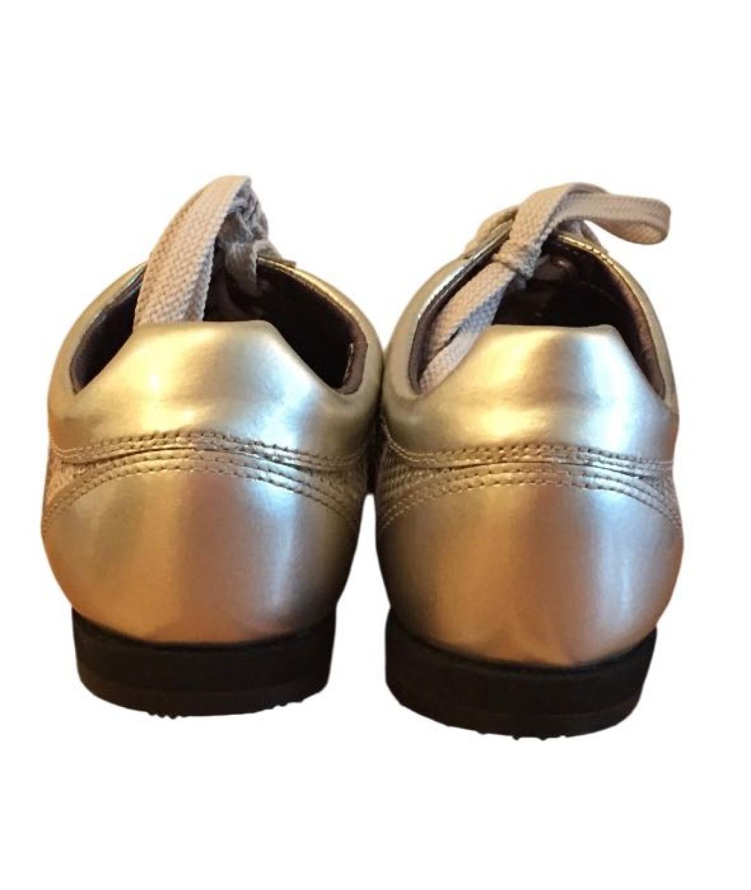 DOLCE&GABBANA Серебряные кеды, фото 5