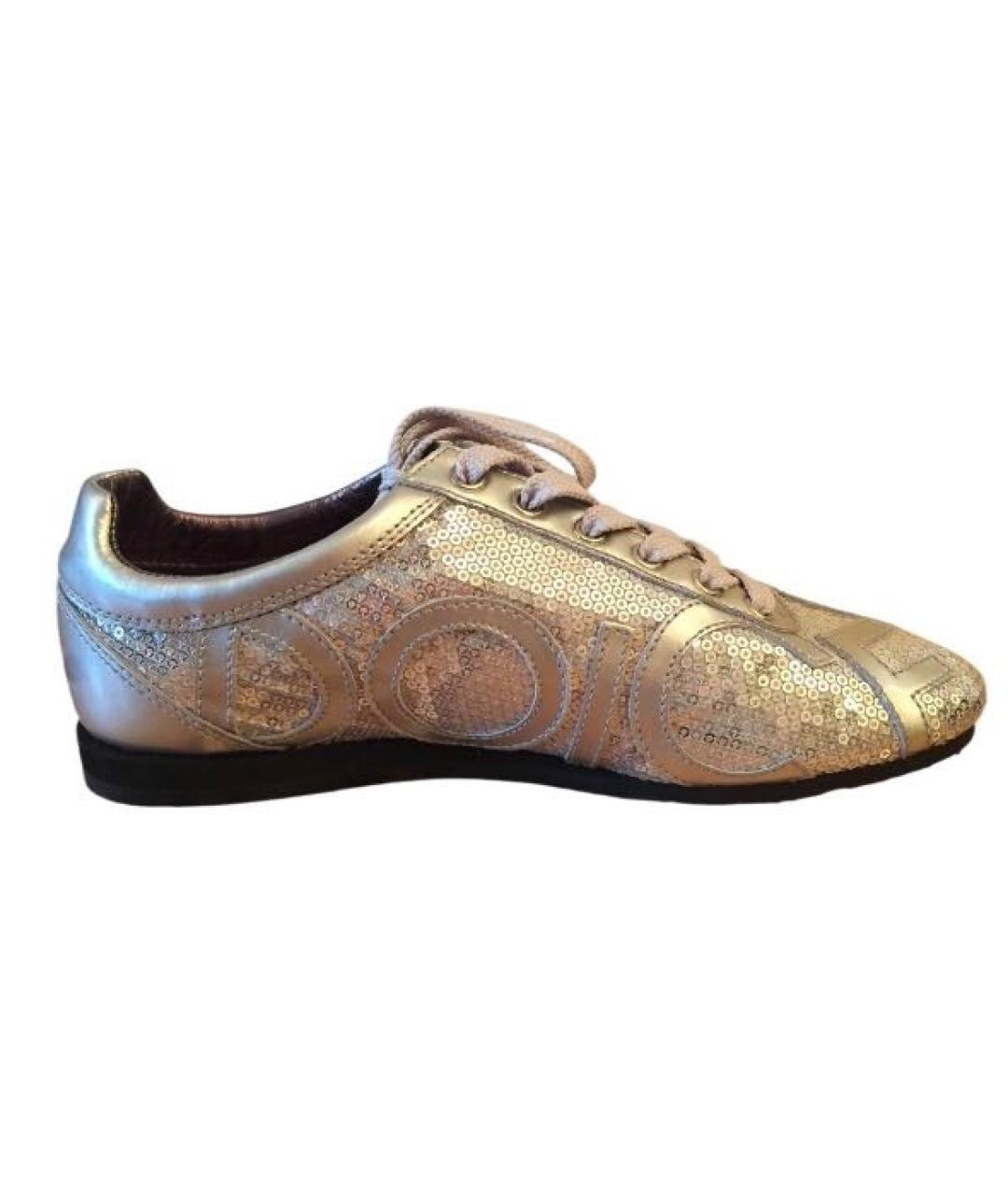 DOLCE&GABBANA Серебряные кеды, фото 1