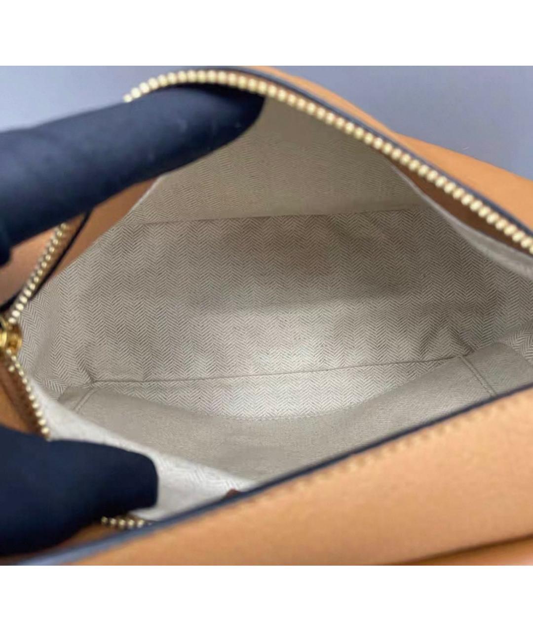 LOEWE Коричневая кожаная сумка через плечо, фото 7