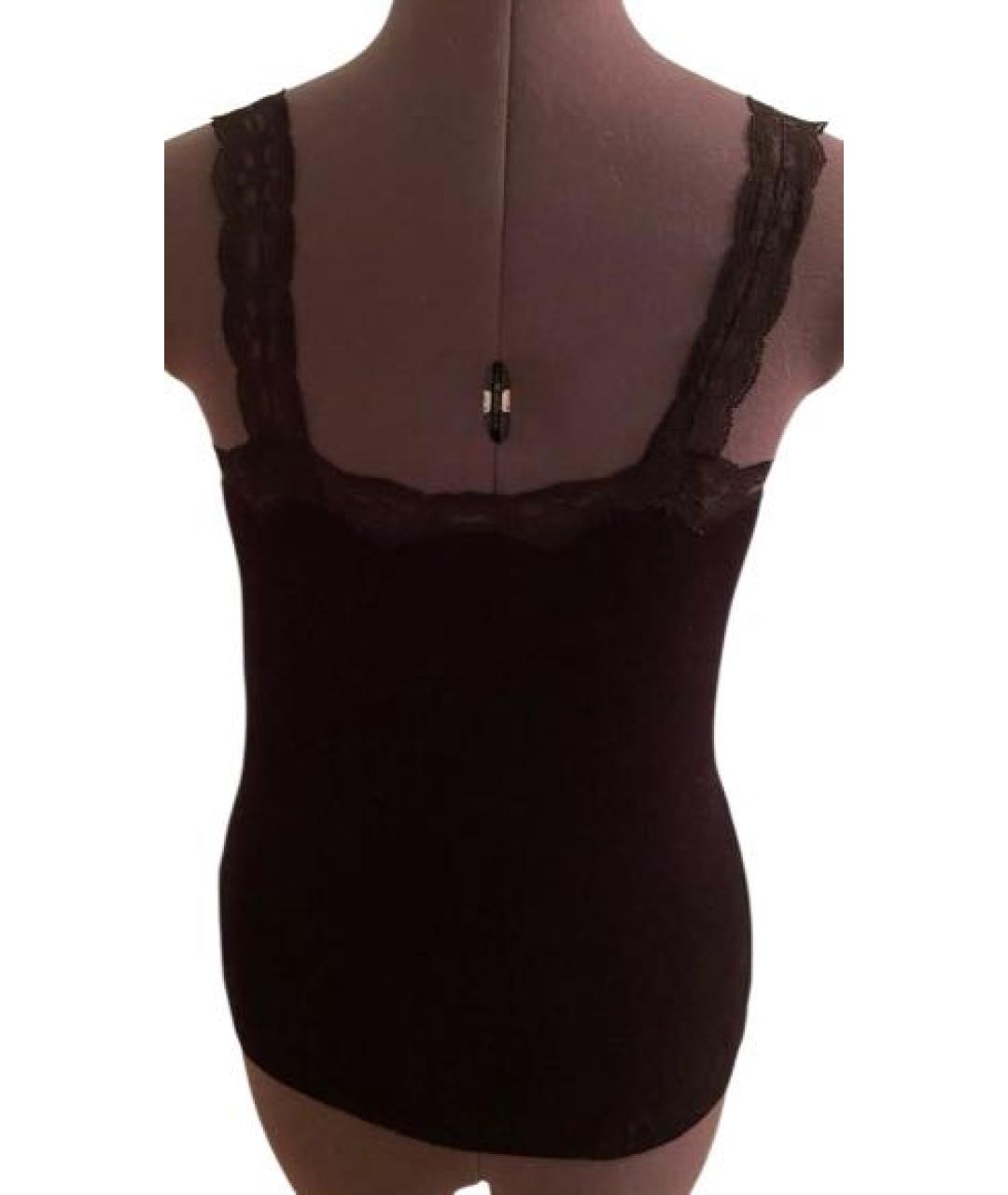 BLUGIRL Черная вискозная майка, фото 2