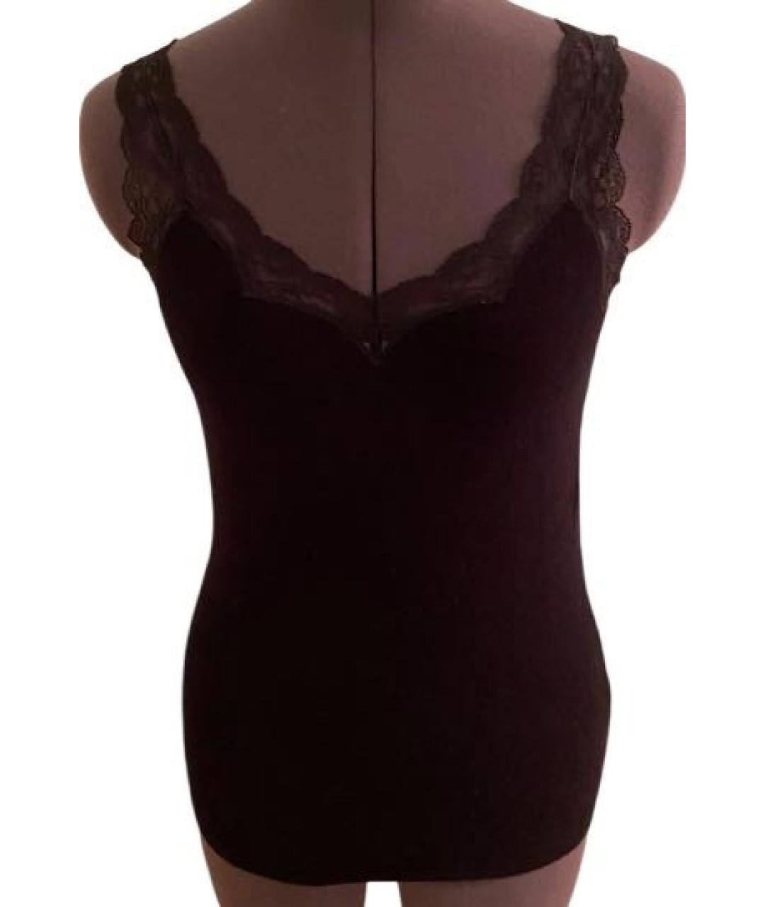 BLUGIRL Черная вискозная майка, фото 6