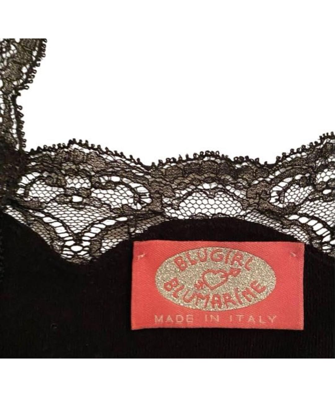 BLUGIRL Черная вискозная майка, фото 3