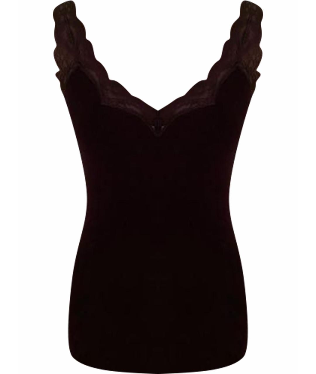 BLUGIRL Черная вискозная майка, фото 1