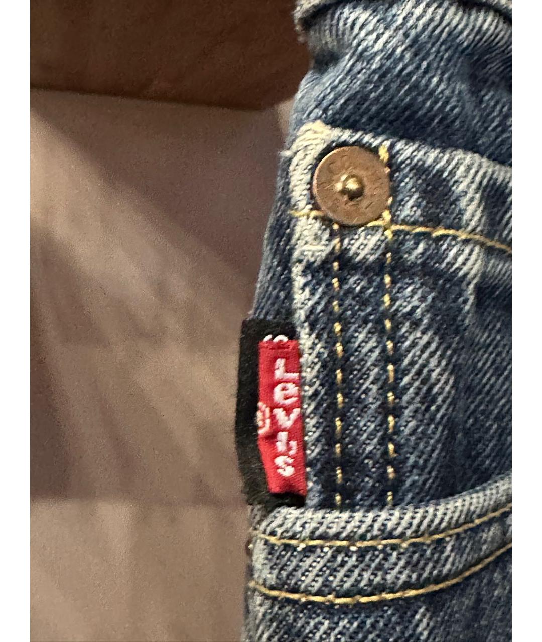 VETEMENTS Синие хлопковые джинсы слим, фото 3