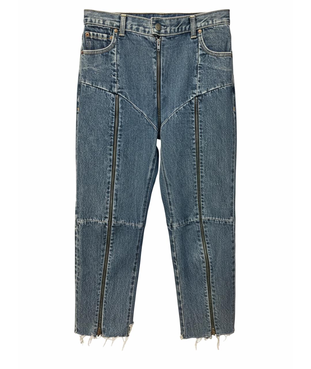 VETEMENTS Синие хлопковые джинсы слим, фото 1