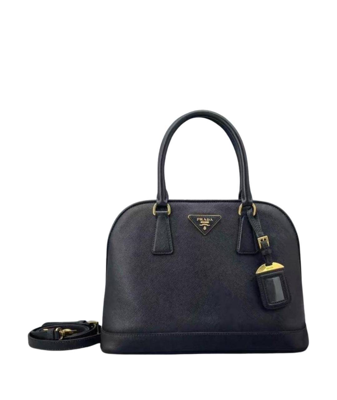 PRADA Черная кожаная сумка через плечо, фото 1