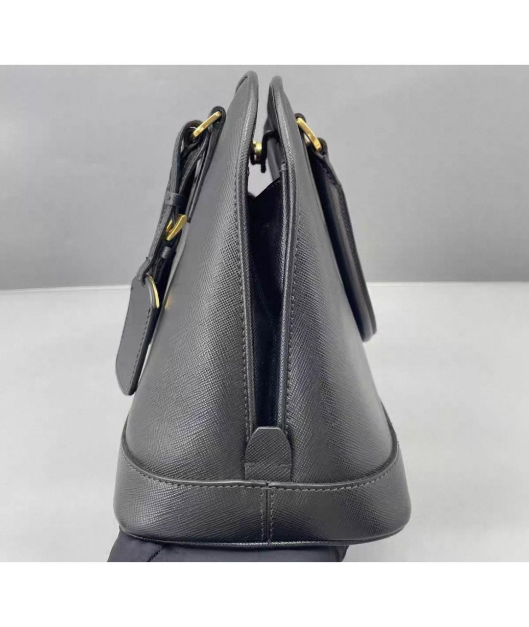 PRADA Черная кожаная сумка через плечо, фото 3