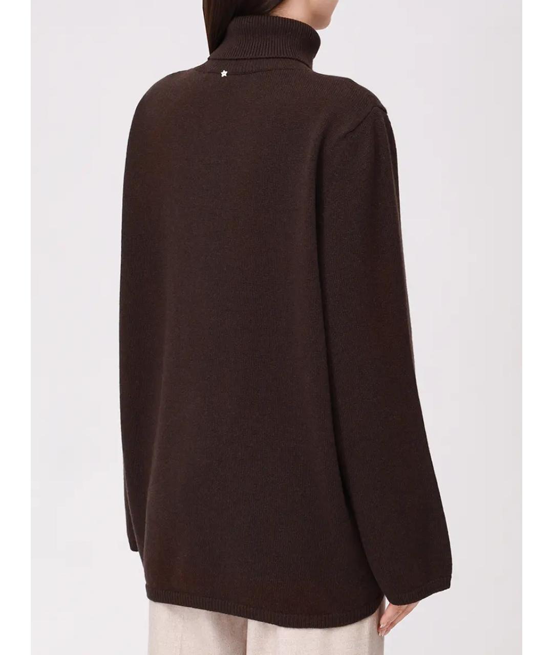 LORENA ANTONIAZZI Коричневый шерстяной джемпер / свитер, фото 3