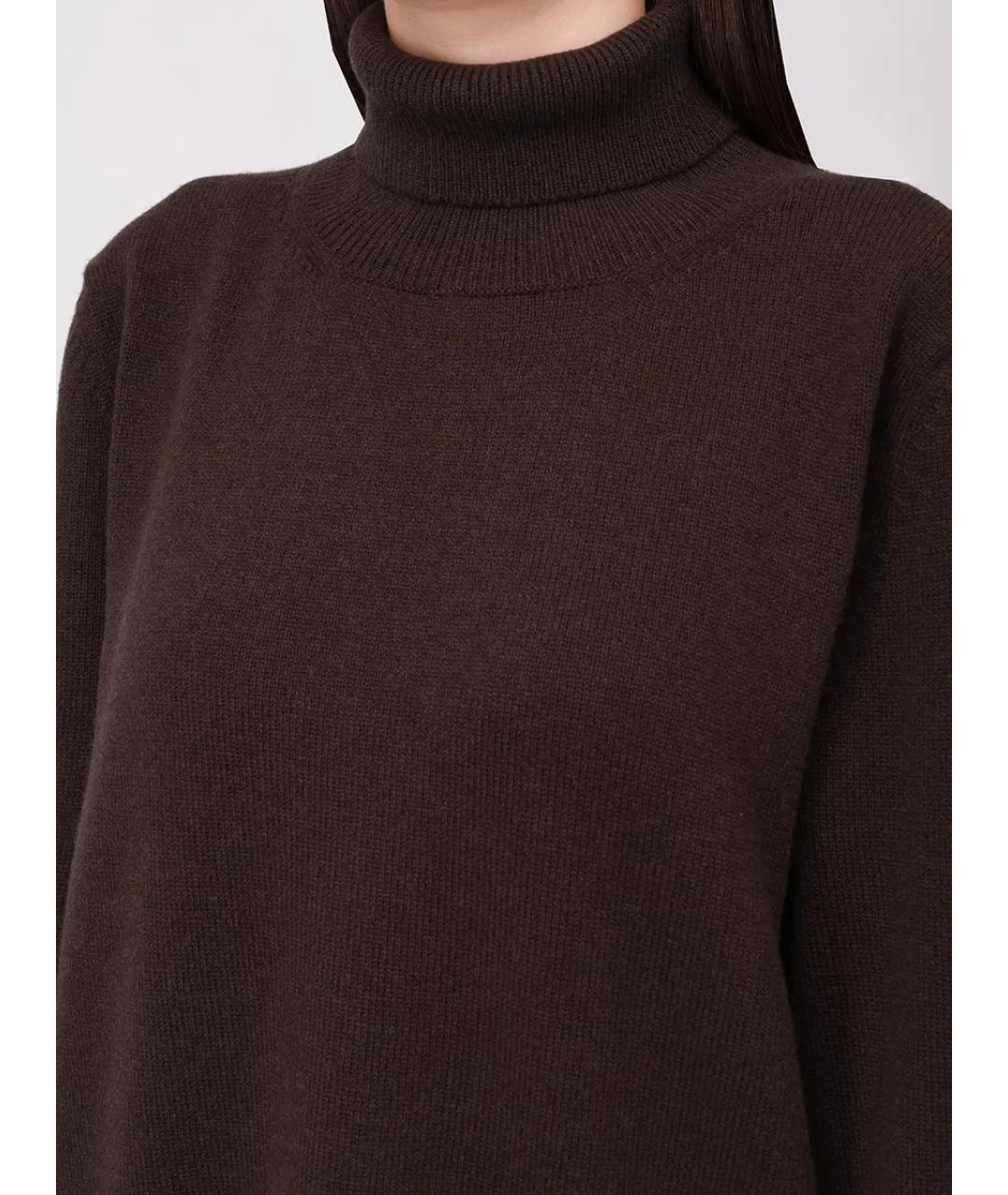 LORENA ANTONIAZZI Коричневый шерстяной джемпер / свитер, фото 5