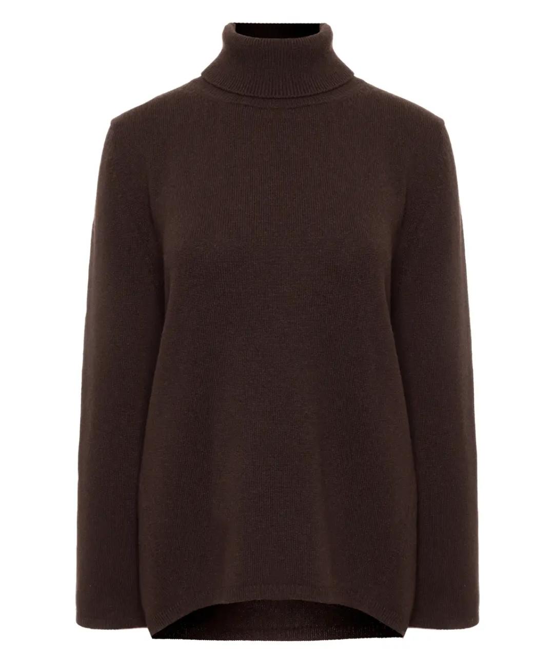 LORENA ANTONIAZZI Коричневый шерстяной джемпер / свитер, фото 1