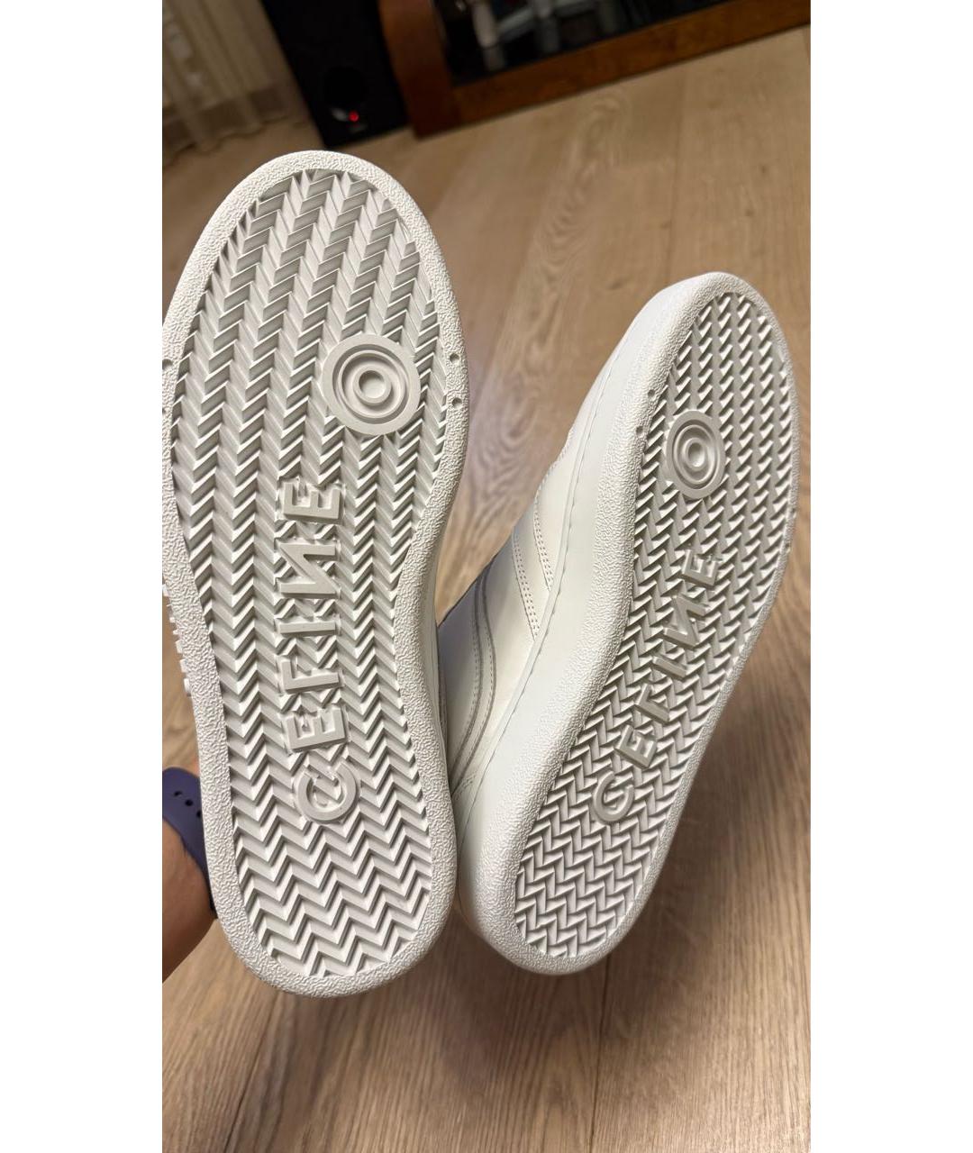 CELINE Белые кожаные кеды, фото 5