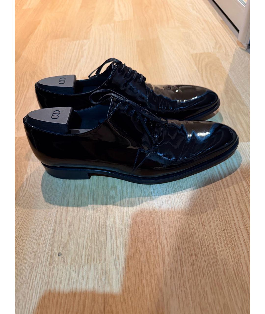 CHRISTIAN DIOR Черные туфли из лакированной кожи, фото 4
