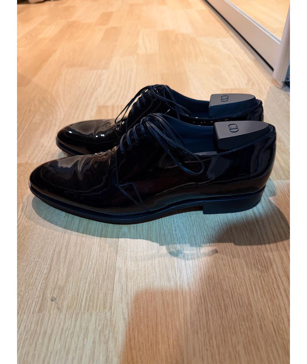 CHRISTIAN DIOR Черные туфли из лакированной кожи, фото 6