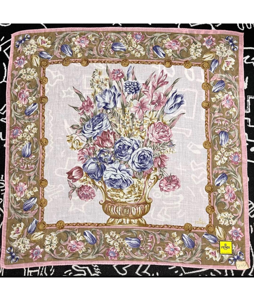 FENDI Мульти хлопковый платок, фото 5