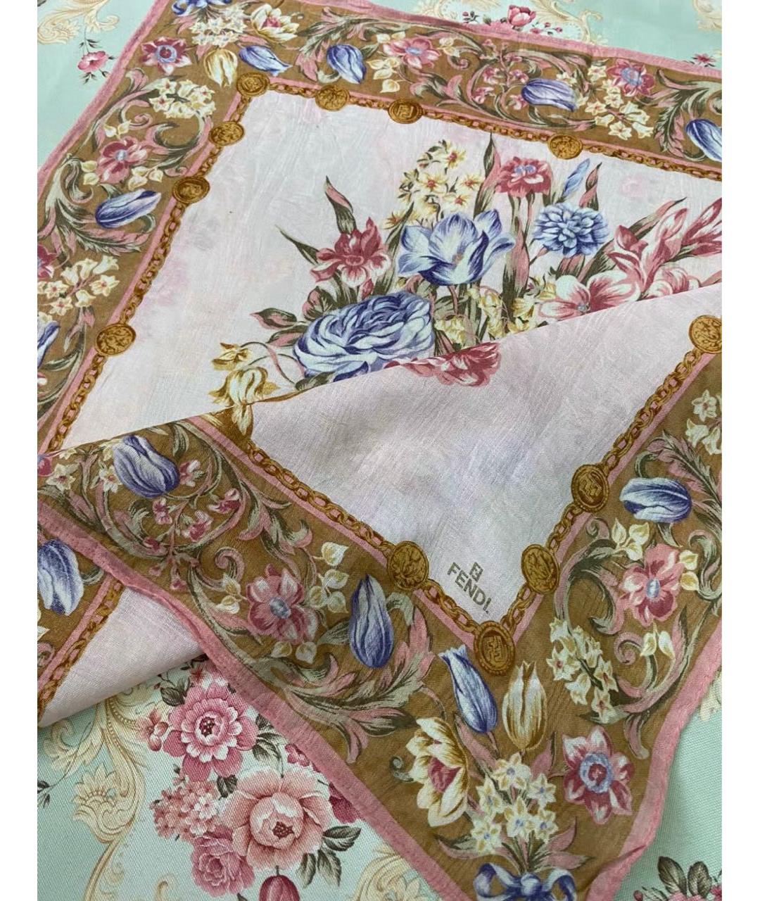 FENDI Мульти хлопковый платок, фото 2