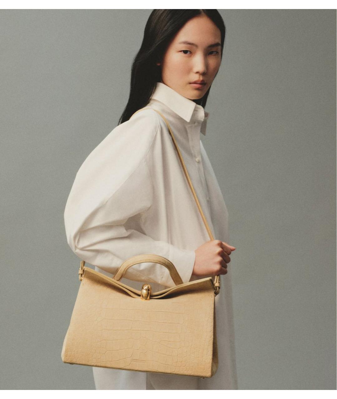 JACQUEMUS Бежевая сумка тоут, фото 3