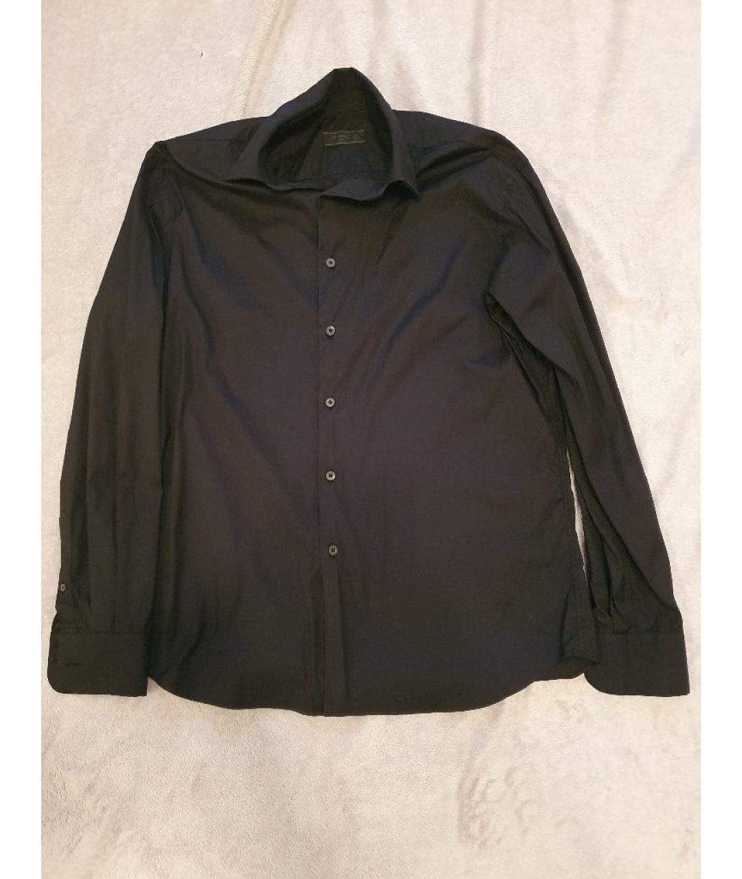 PRADA Черная хлопковая кэжуал рубашка, фото 7