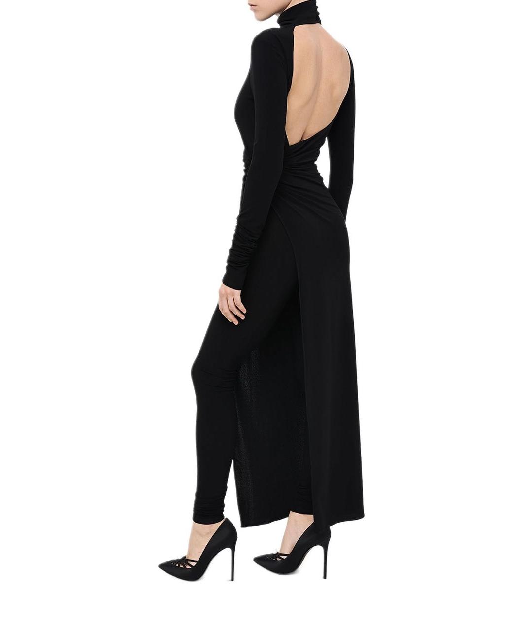 THE ANDAMANE Черное полиэстеровое платье, фото 3