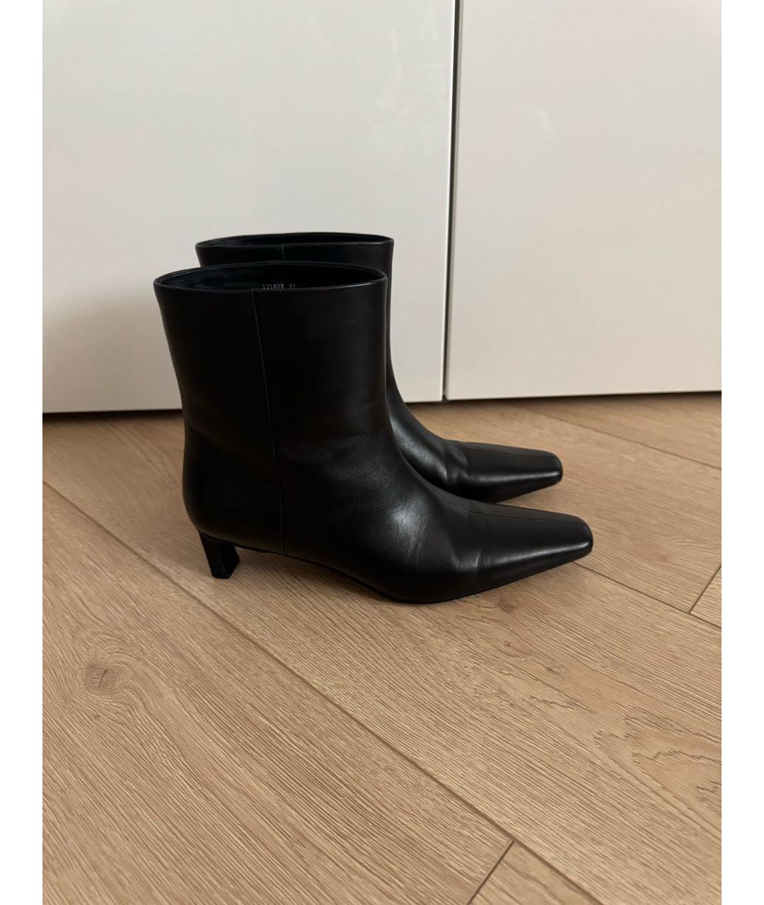 12 STOREEZ Черные кожаные ботильоны, фото 9