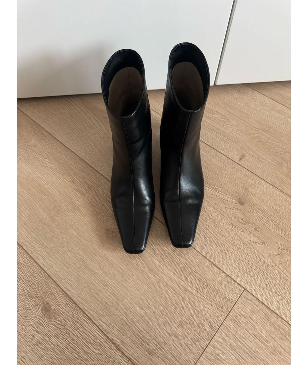 12 STOREEZ Черные кожаные ботильоны, фото 7
