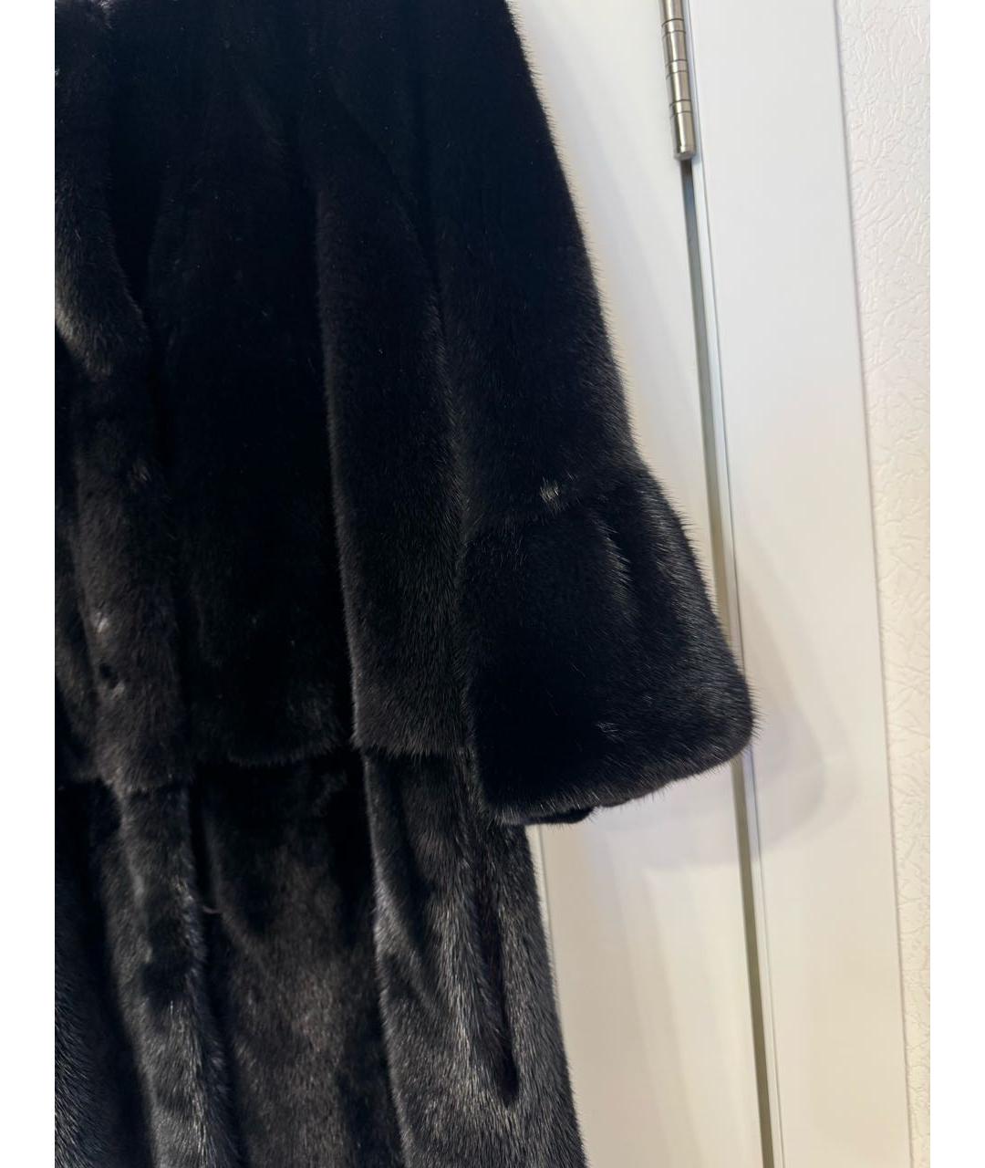 SIMONETTA RAVIZZA Коричневая меховая шуба, фото 3