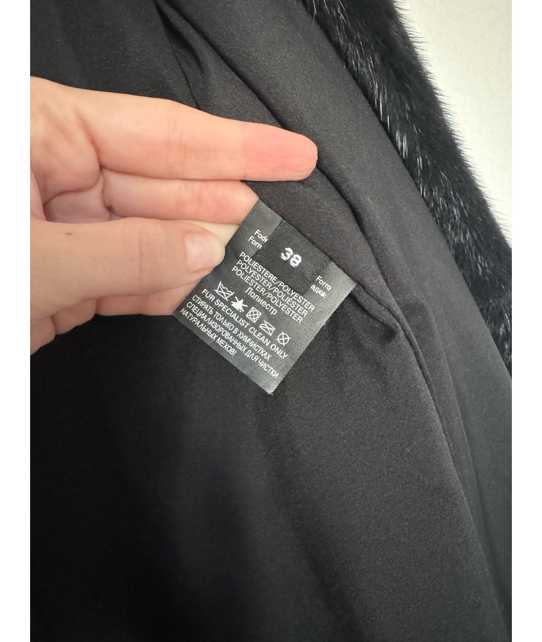 SIMONETTA RAVIZZA Коричневая меховая шуба, фото 7