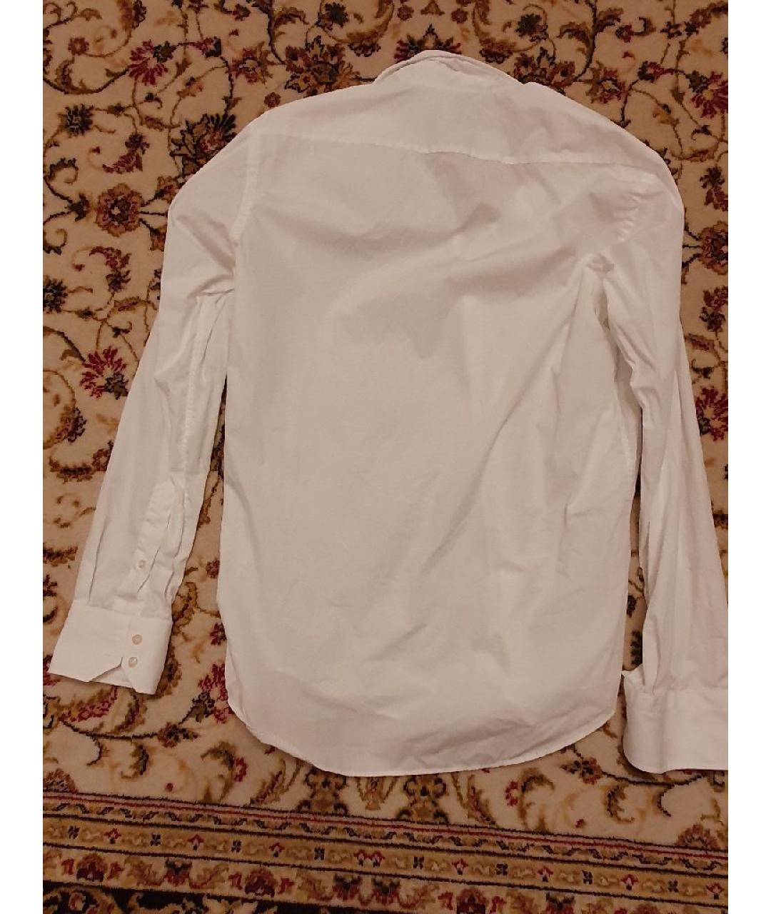 HUGO BOSS Белая хлопковая кэжуал рубашка, фото 2