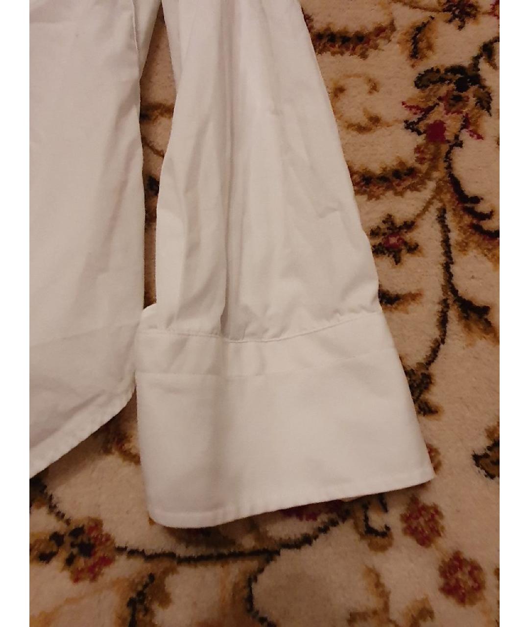 HUGO BOSS Белая хлопковая кэжуал рубашка, фото 7