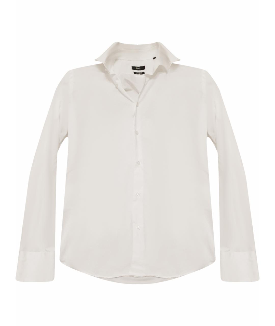HUGO BOSS Белая хлопковая кэжуал рубашка, фото 1