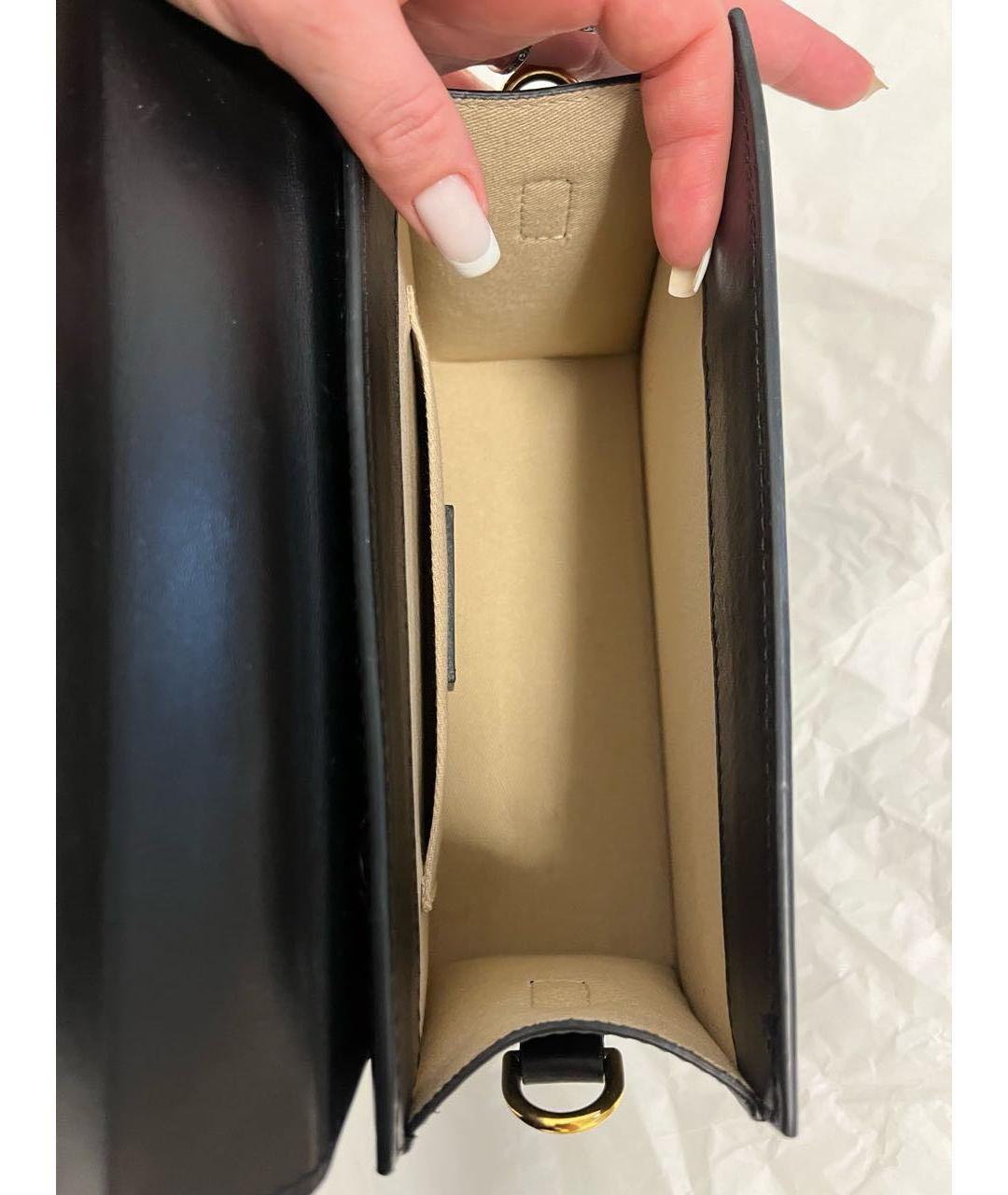 JACQUEMUS Черная кожаная сумка через плечо, фото 4