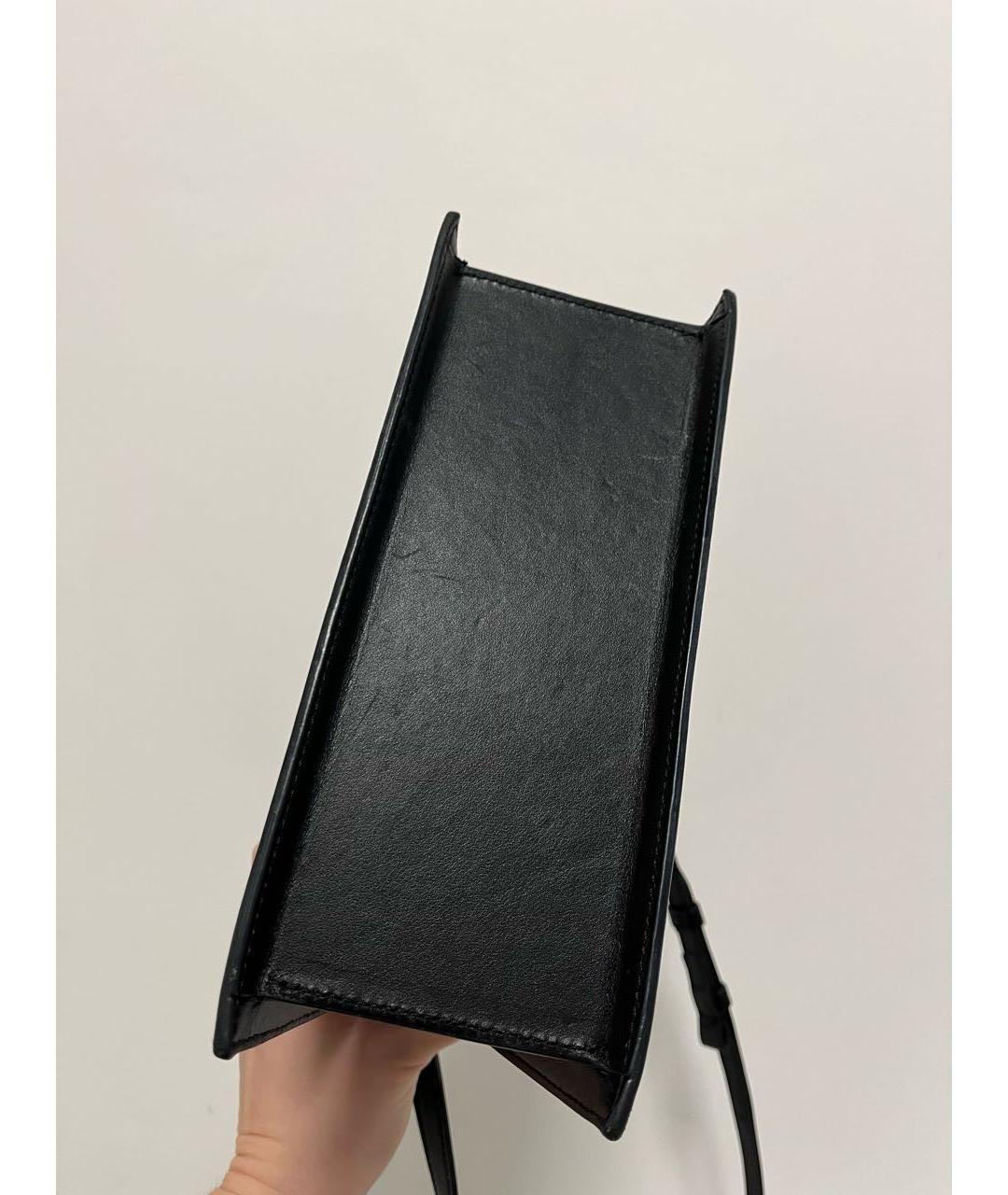 JACQUEMUS Черная кожаная сумка через плечо, фото 7