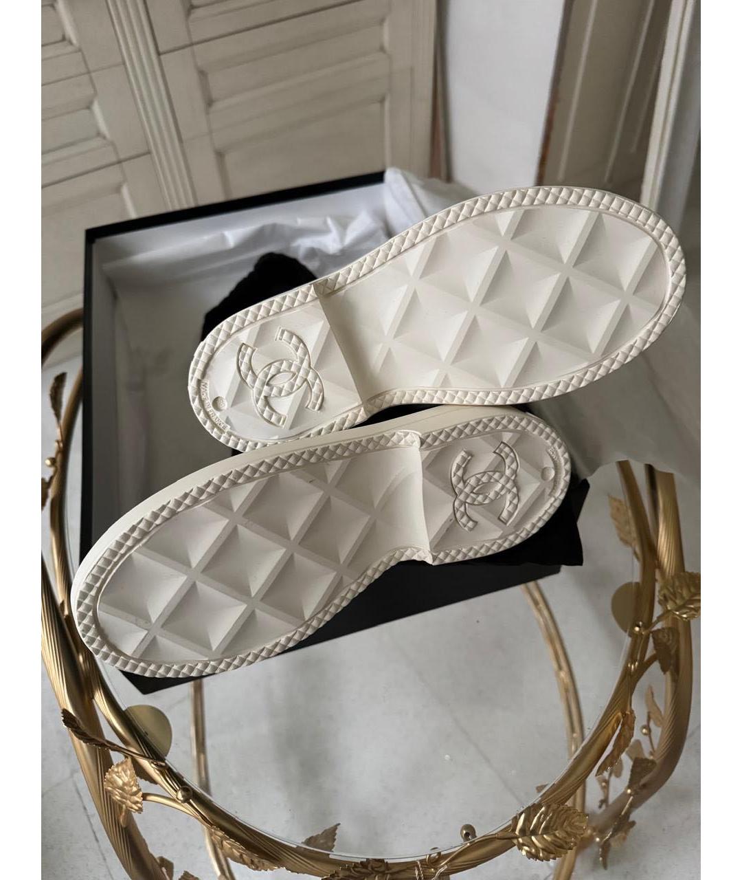 CHANEL Черные резиновые сапоги, фото 4