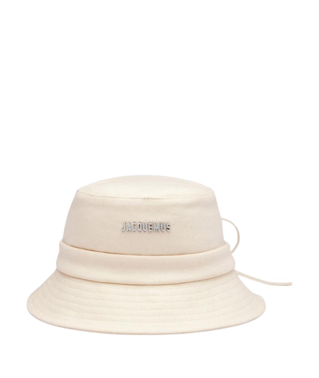 JACQUEMUS Бежевая хлопковая панама, фото 1