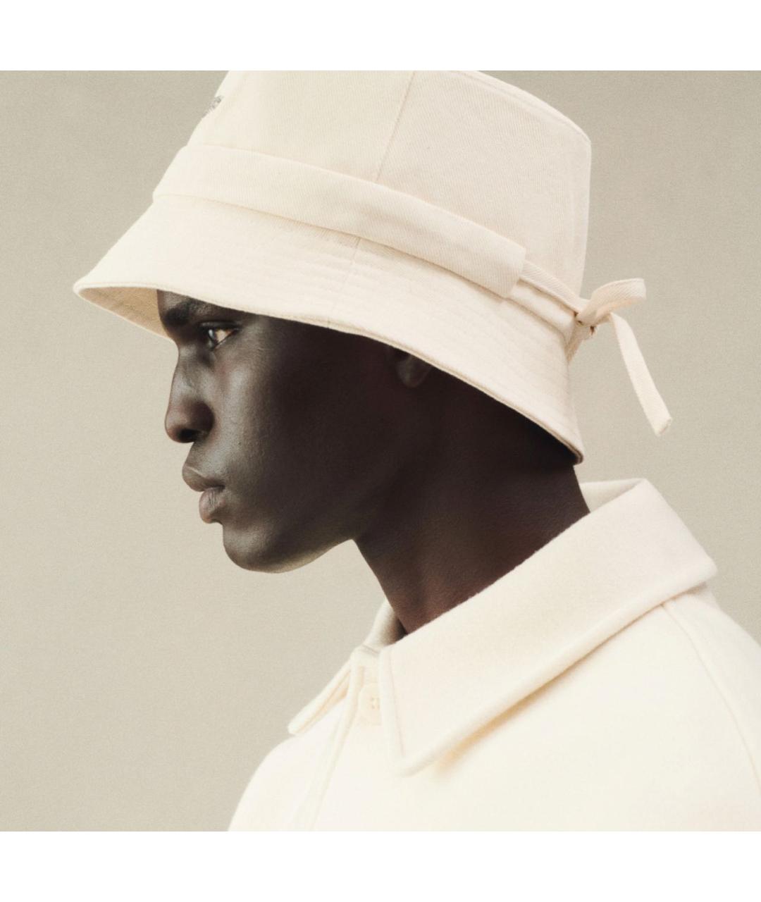 JACQUEMUS Бежевая хлопковая панама, фото 3