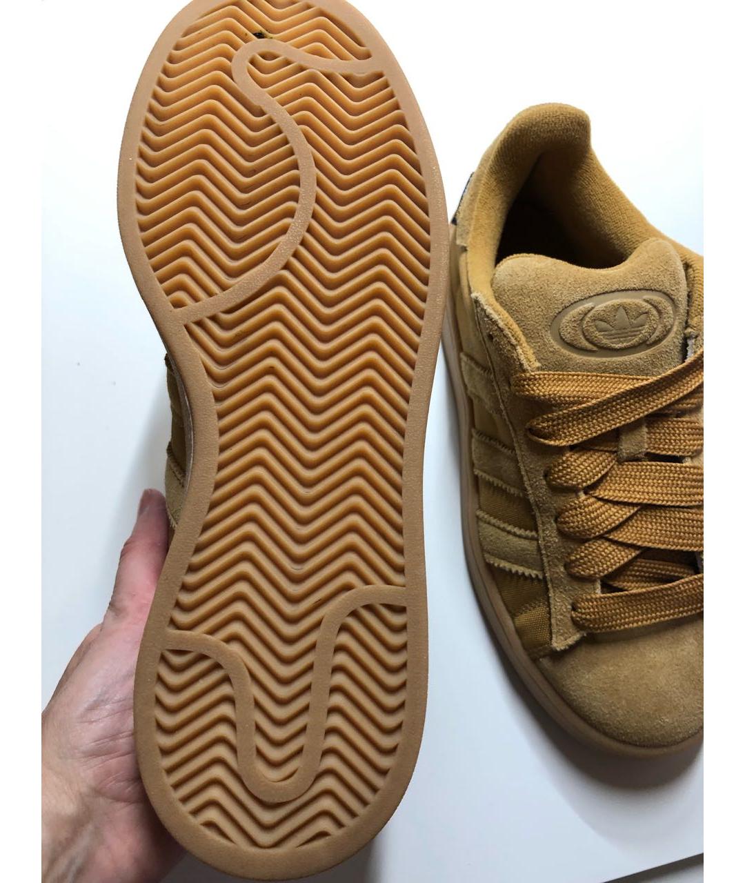 ADIDAS Коричневые замшевые кроссовки, фото 6