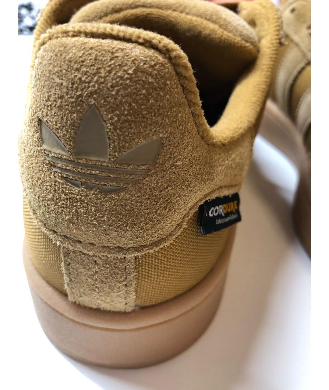 ADIDAS Коричневые замшевые кроссовки, фото 4