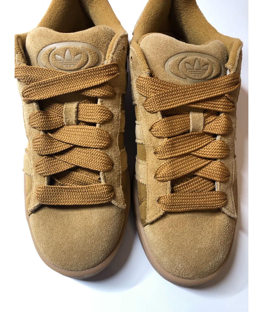 ADIDAS Коричневые замшевые кроссовки, фото 3