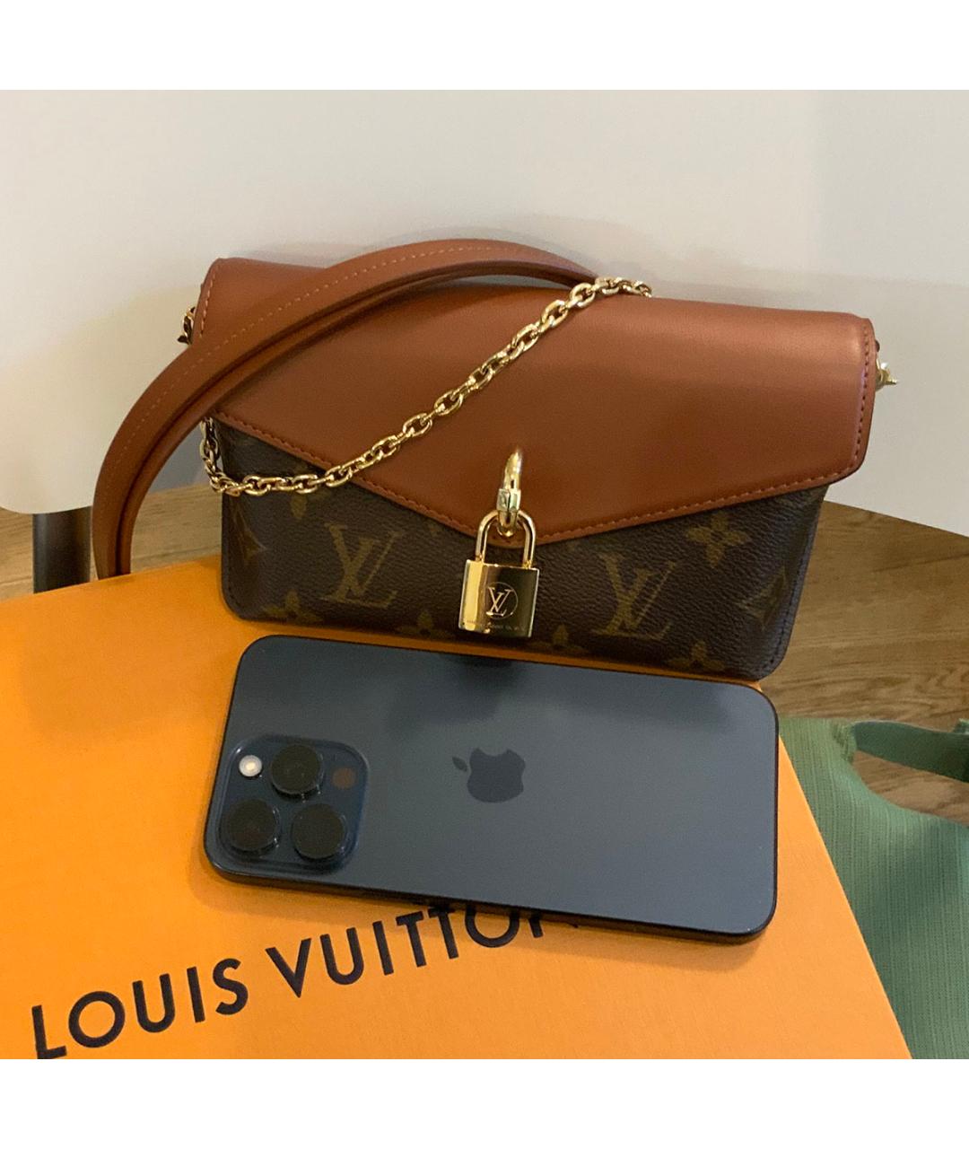 LOUIS VUITTON Коричневая сумка через плечо, фото 9