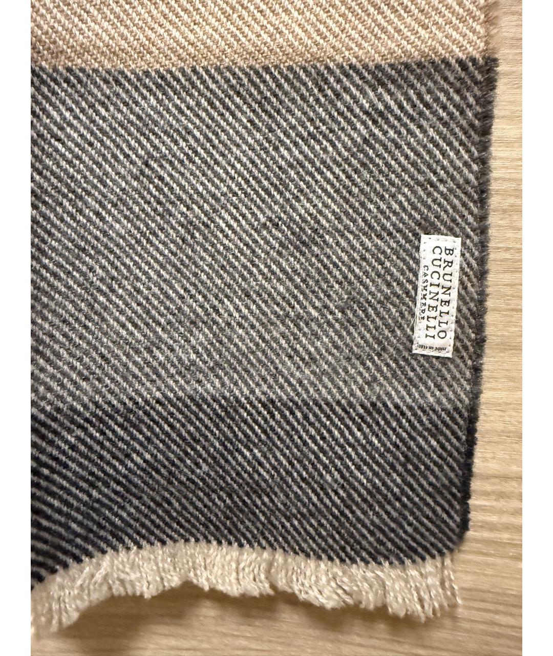 BRUNELLO CUCINELLI Мульти кашемировый шарф, фото 6