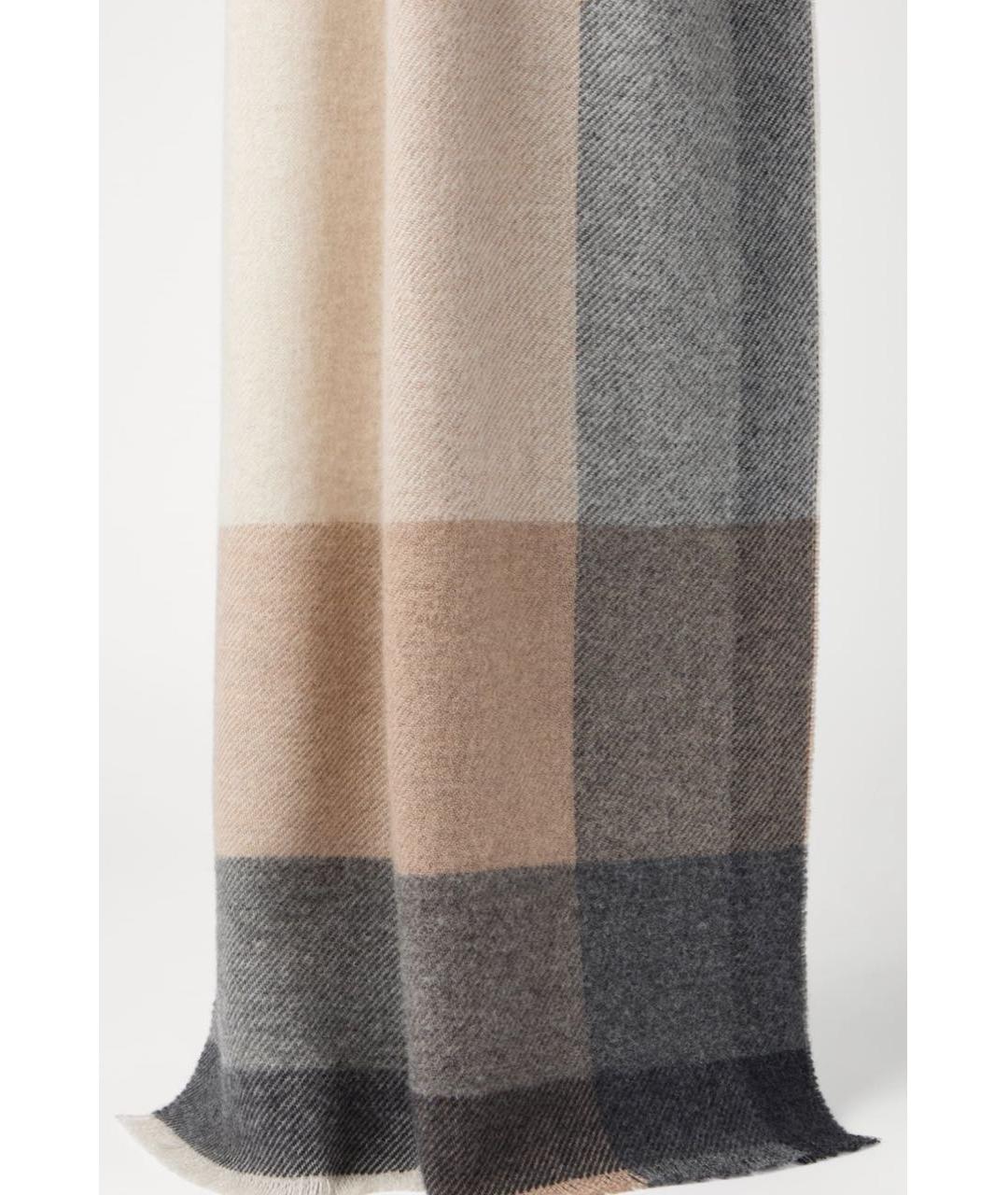 BRUNELLO CUCINELLI Мульти кашемировый шарф, фото 2