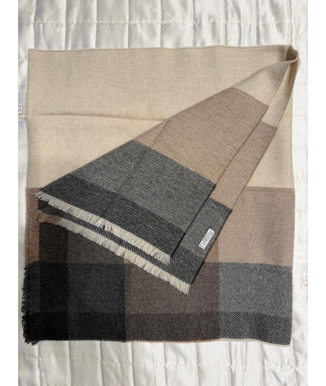 BRUNELLO CUCINELLI Мульти кашемировый шарф, фото 4