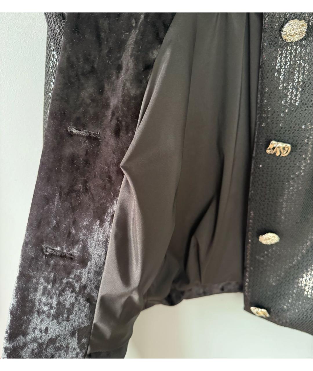 AUTENTIMENTS Черный полиэстеровый жакет/пиджак, фото 6