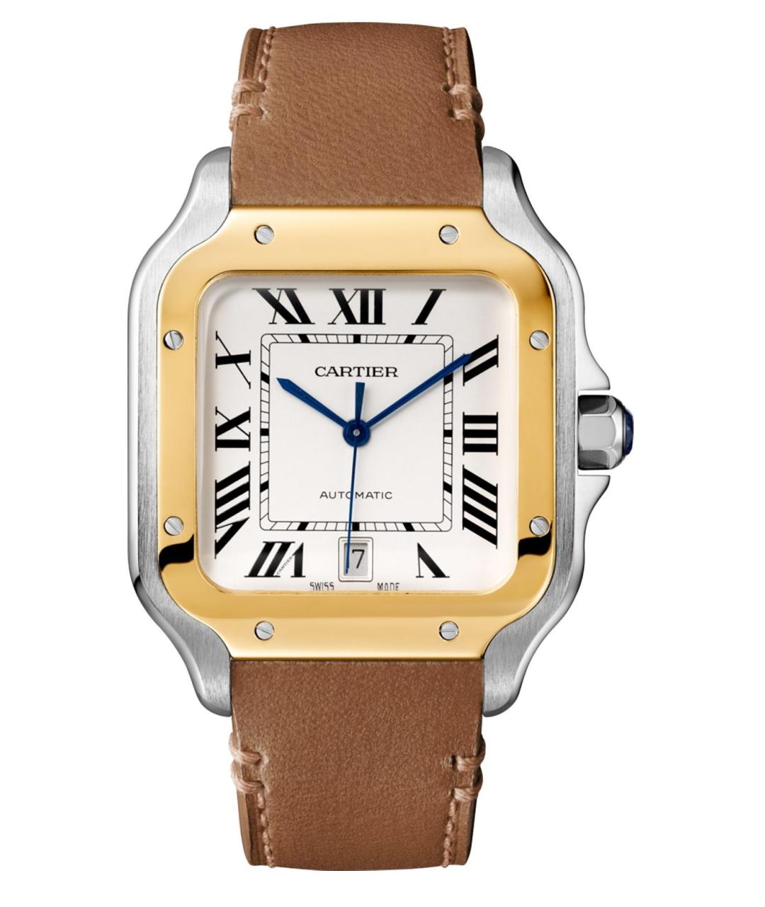 CARTIER Белые часы из желтого золота, фото 1