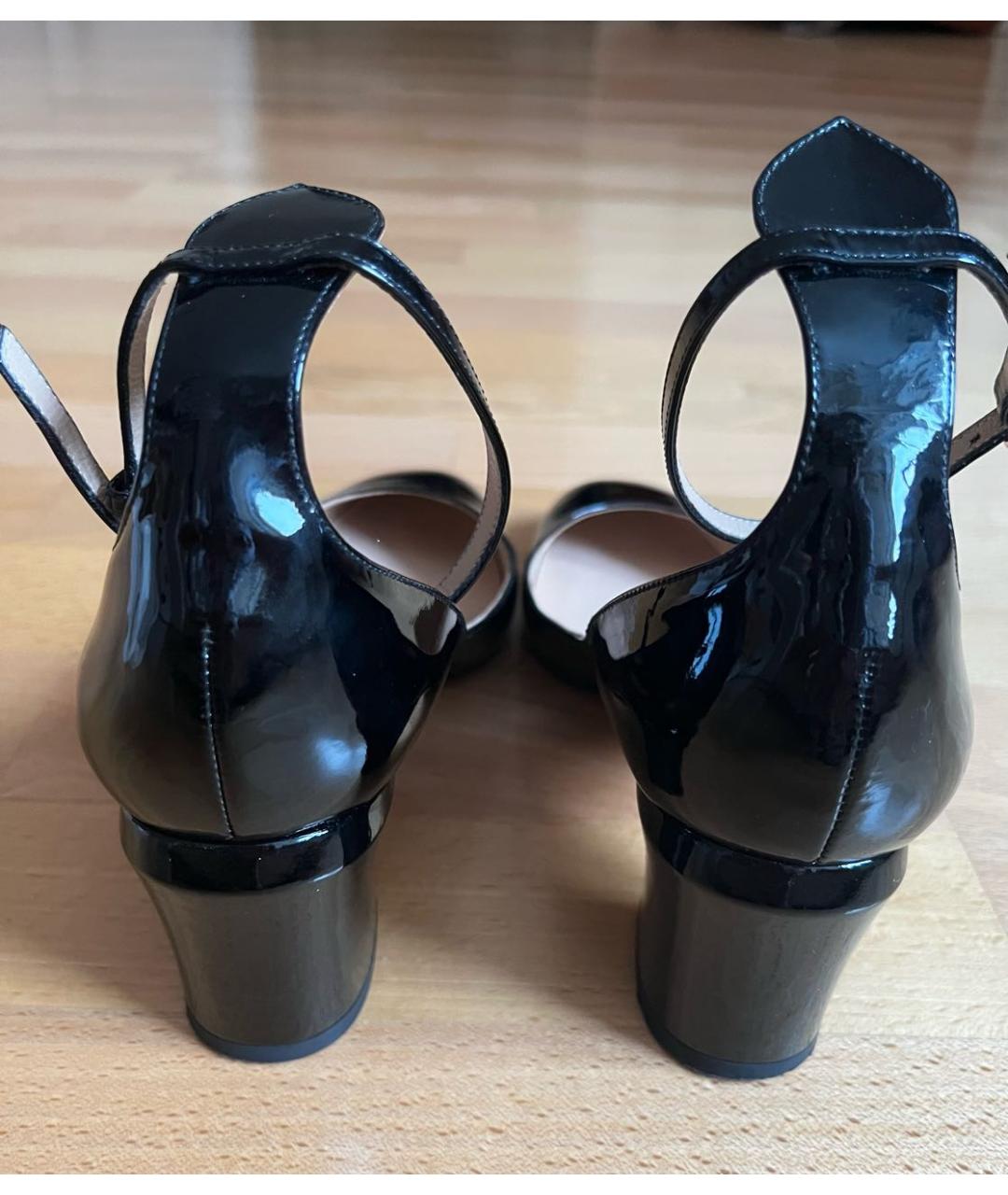VALENTINO Черные туфли из лакированной кожи, фото 4