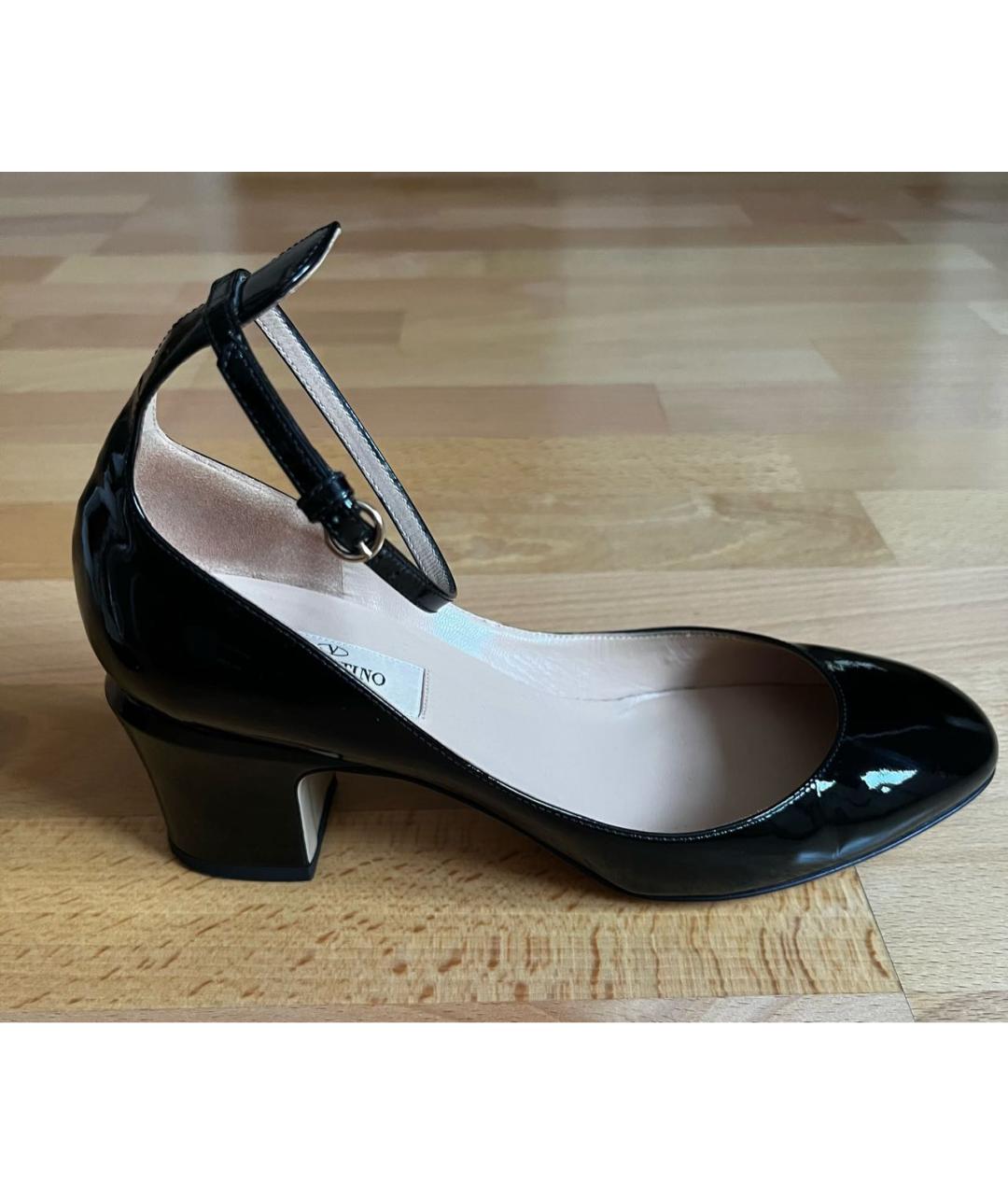 VALENTINO Черные туфли из лакированной кожи, фото 7