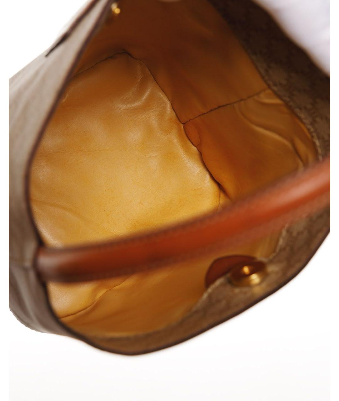 CELINE Бежевая кожаная сумка через плечо, фото 8