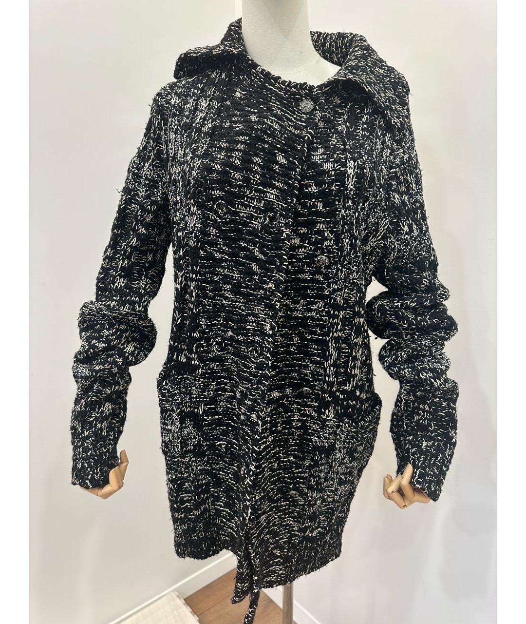 CHANEL Черный кашемировый кардиган, фото 2