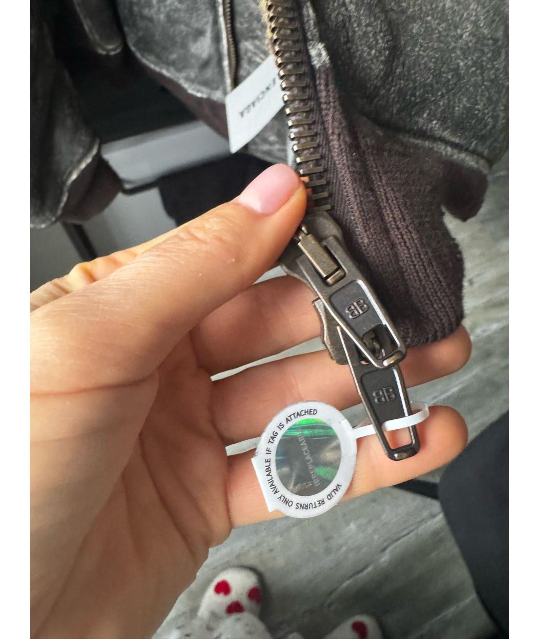 BALENCIAGA Коричневая кожаная дубленка, фото 4